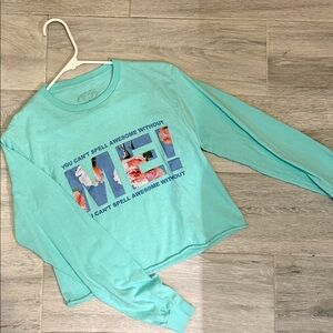 Taylor Swift Long Sleeve Cropped Lyric Tee Merch